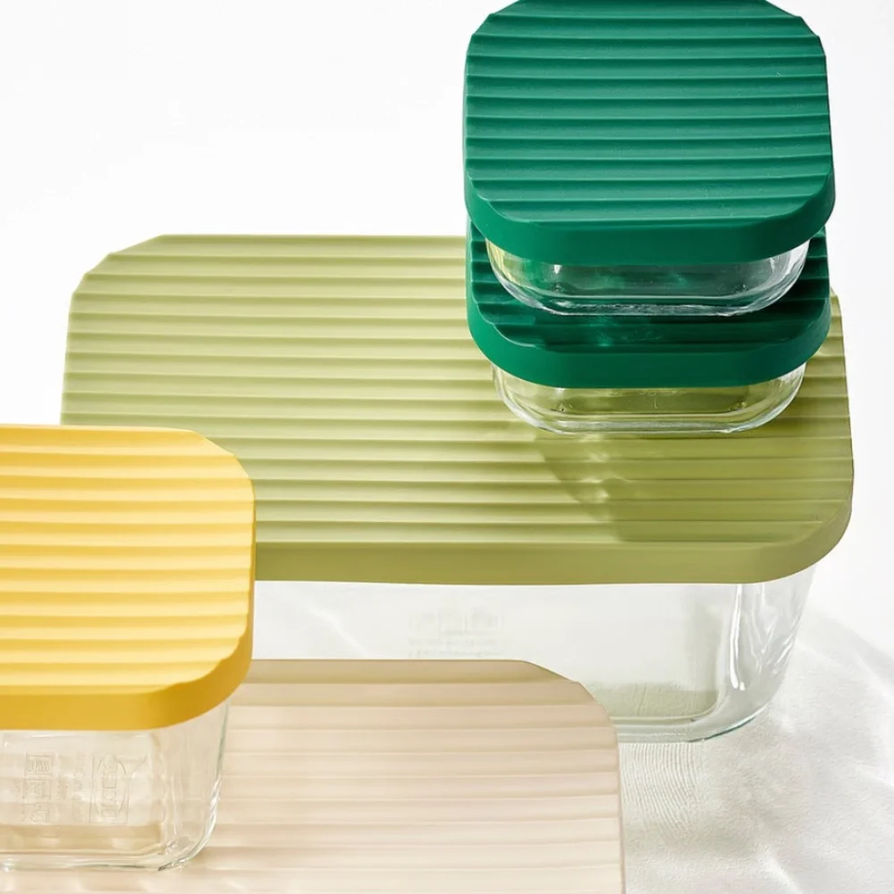IKEA Food Storage Containers Set of 5 with Lids – Clear Multicolor Reusable